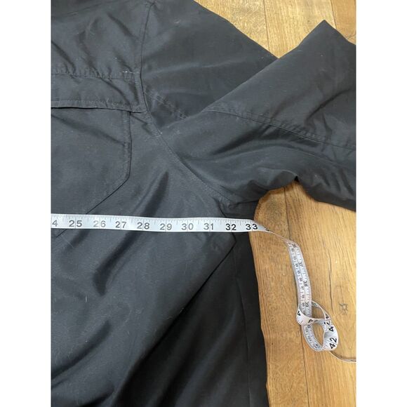 KingSize 4XL Tall Black Parka Coat Faux Fur Hood Heavy Winter Jacket - Picture 9 of 12